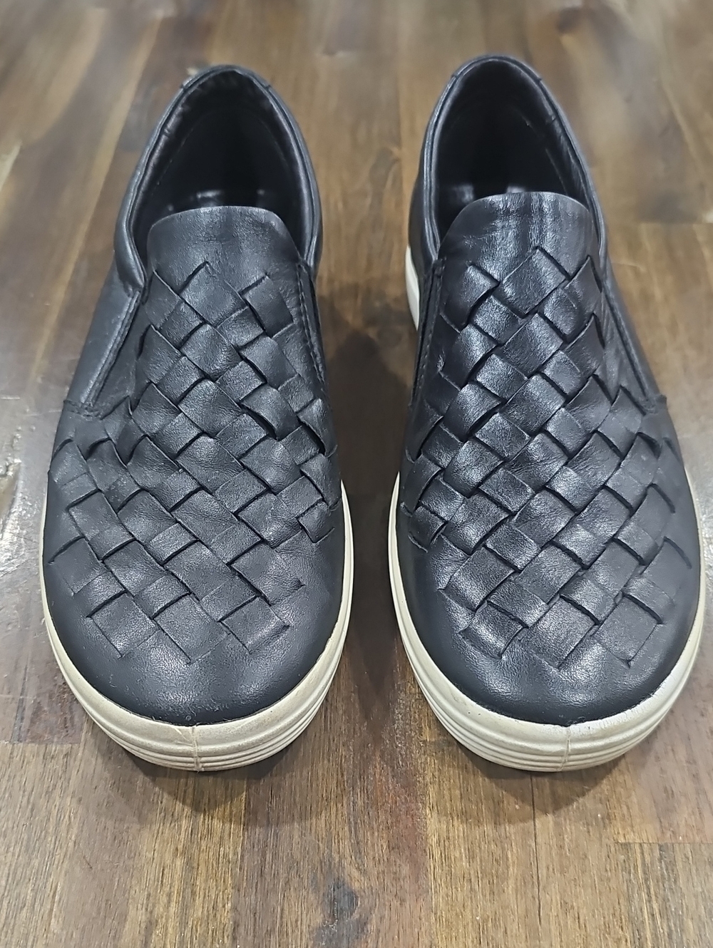 ECCO Soft 7 Women's Woven Leather Slip-On